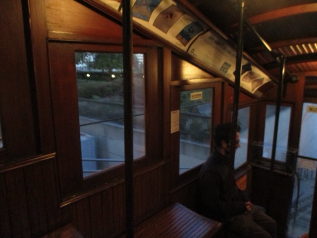 walking on campus at sunset